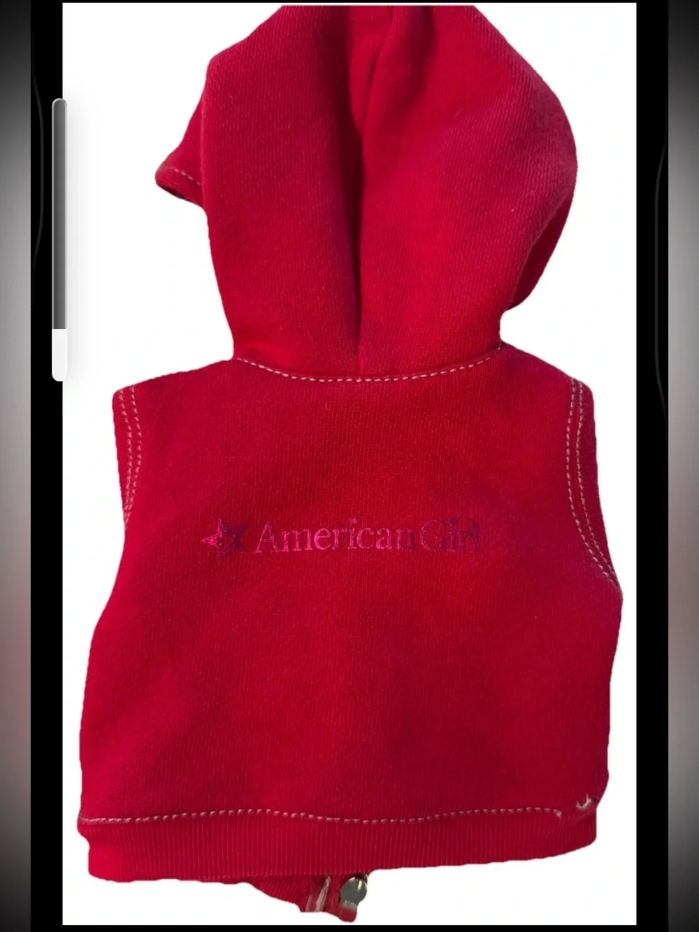 RARE American Girl Silver Stitch Red Star Hoodie,White Top & Mickey Mouse Capris